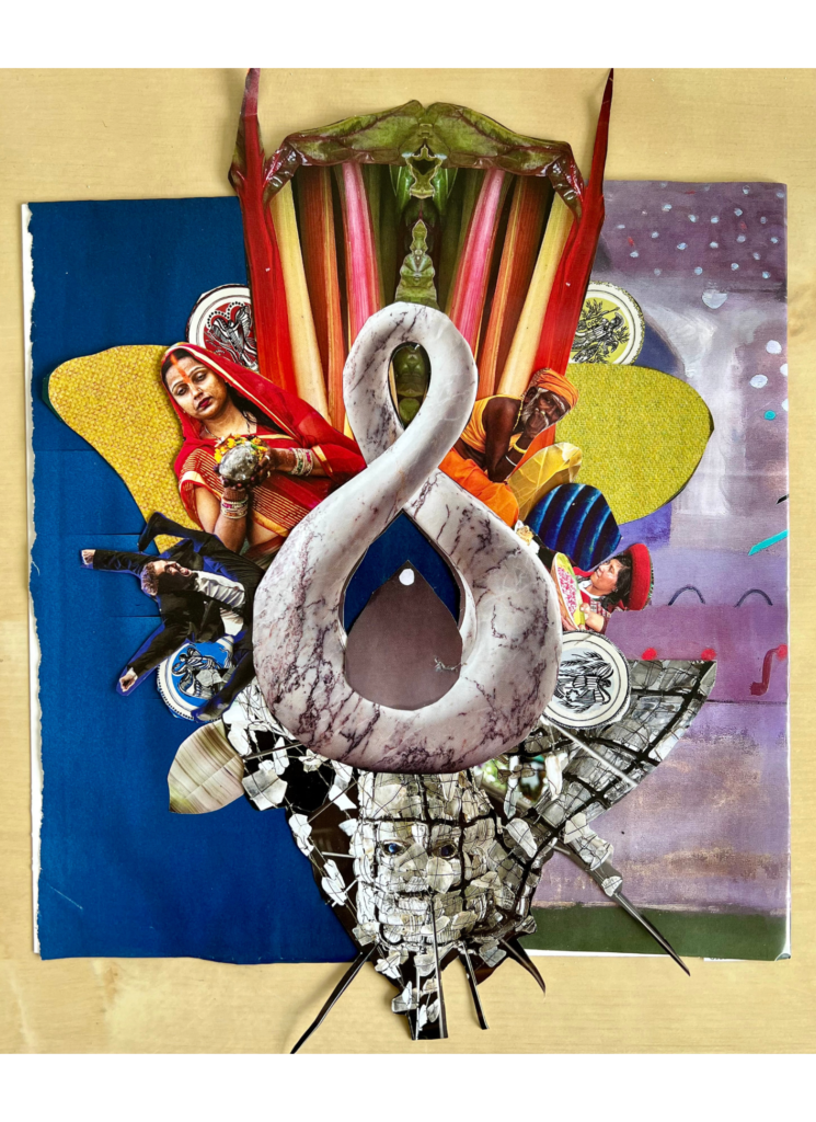 Analog collage done by a workshop participant.